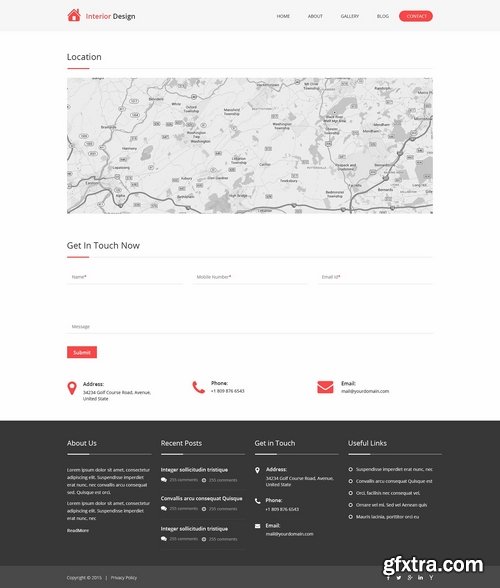 CM - Interior Design PSD Website Template 2296862