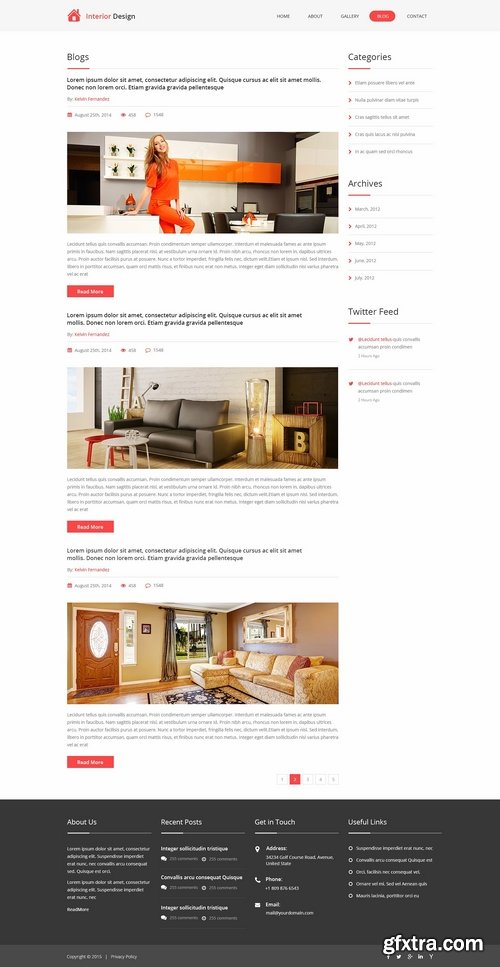 CM - Interior Design PSD Website Template 2296862