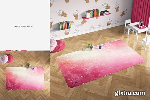 CM - Kids Room Carpet Mockup Set 2 2261404