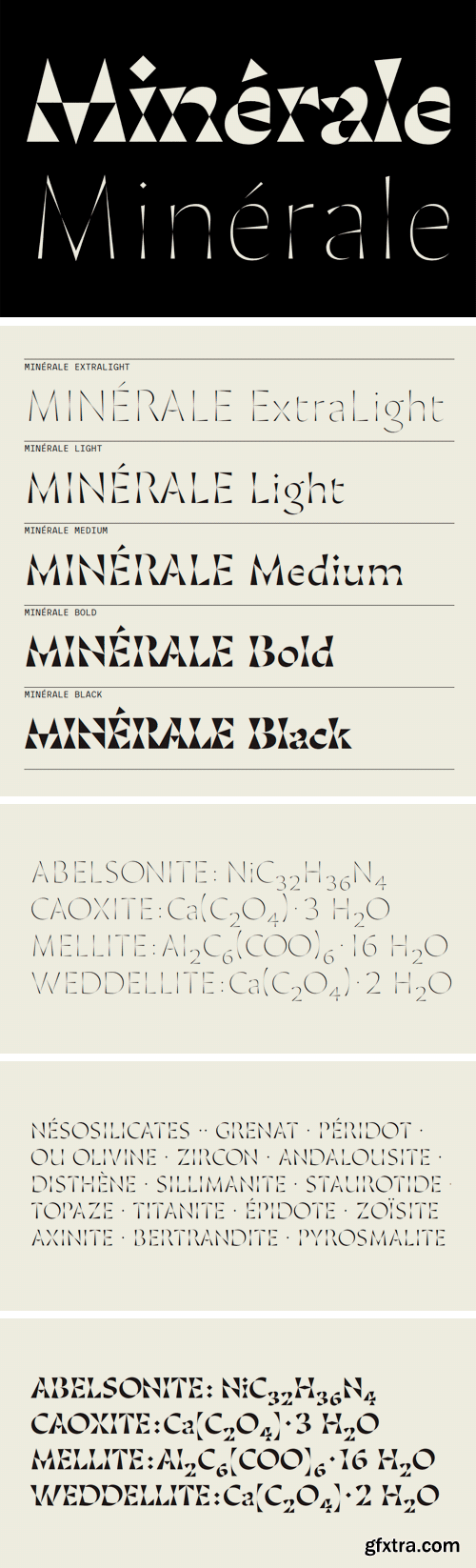 Minerale Font Family