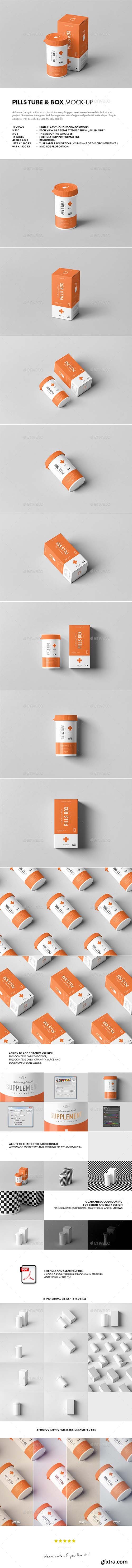 Pills Tube & Box Mock-up 21482882