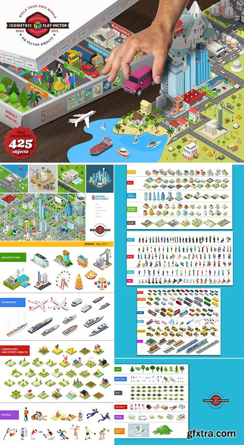 CM - Isometric flat world collection v.1 410087