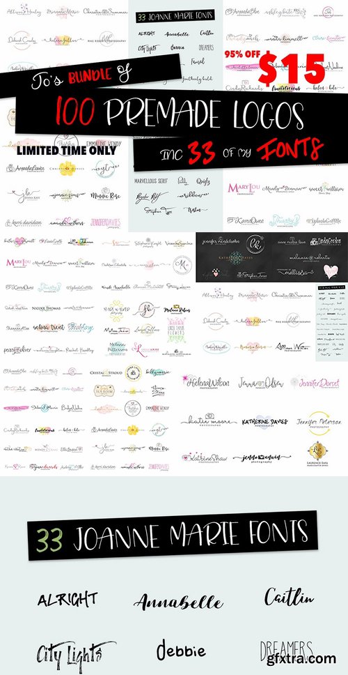 CM - Logo bundle and Font Bundle 2274850