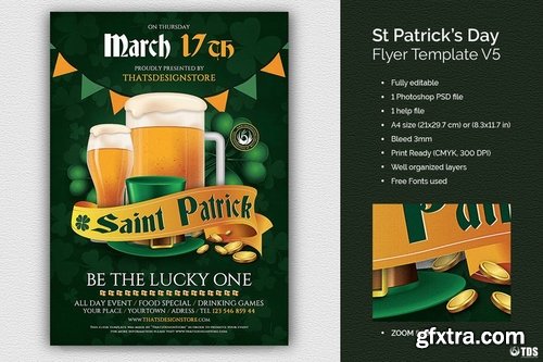 GraphicRiver - Saint Patricks Day Flyer Template V5 14976573