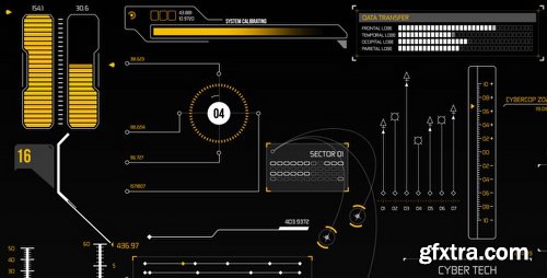 Videohive HUD Infographic Elements 8804752