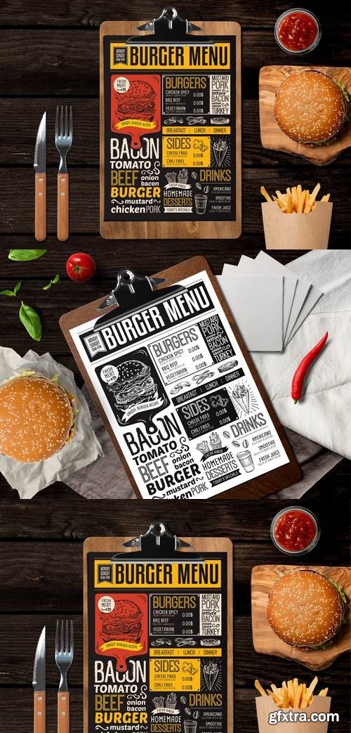 Burger Food Menu