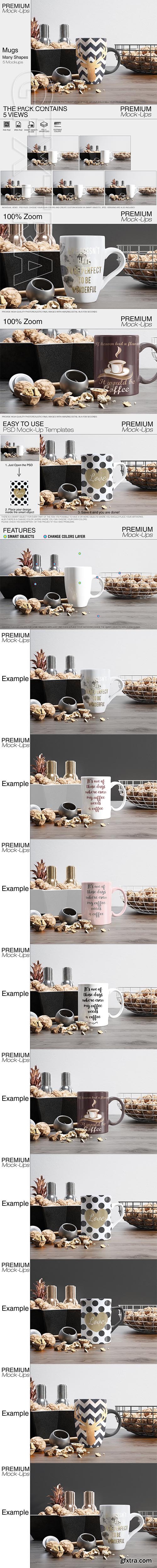 CreativeMarket - Mug Mockups - Many Shapes 2298600