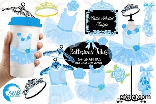 CM - Ballerina tutus in blue AMB-1319 2297946