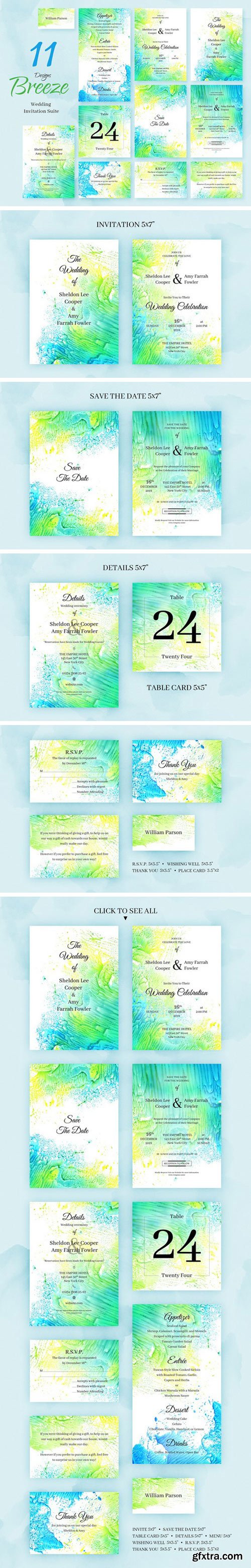 CM - Breeze. Wedding Invitation Package 2240193