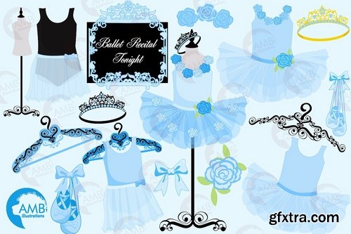 CM - Ballerina tutus in blue AMB-1319 2297946