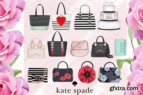 CM - Kate Spade Fashion set - 44 Objects 2302439