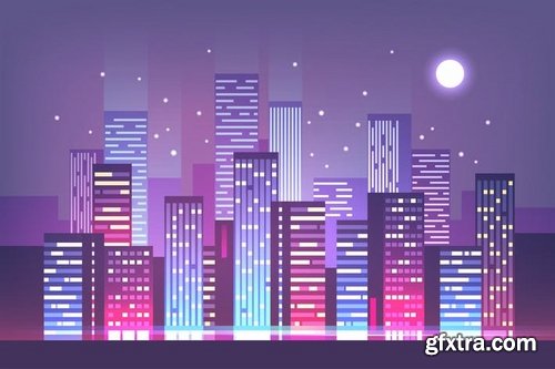 Night City Skyline