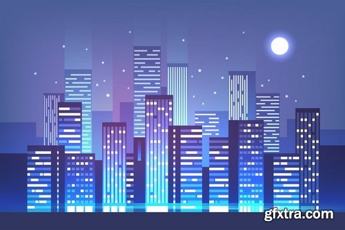 Night City Skyline