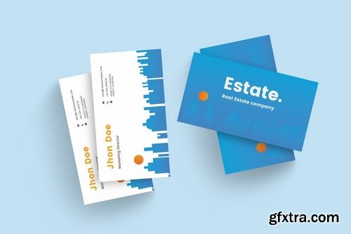 Clean Real Estate Business Card