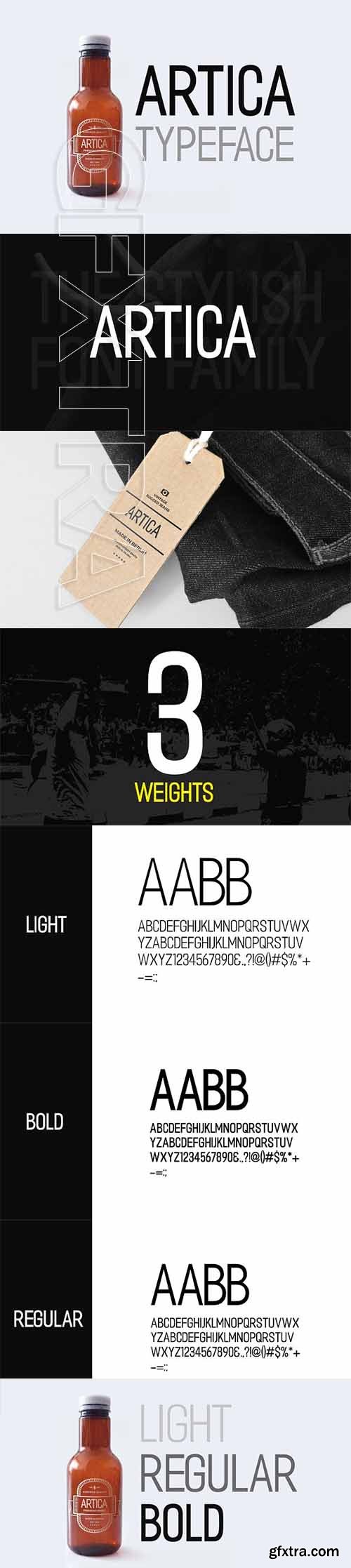 CreativeMarket - ARTICA - Display Typeface + Web Font 2313149