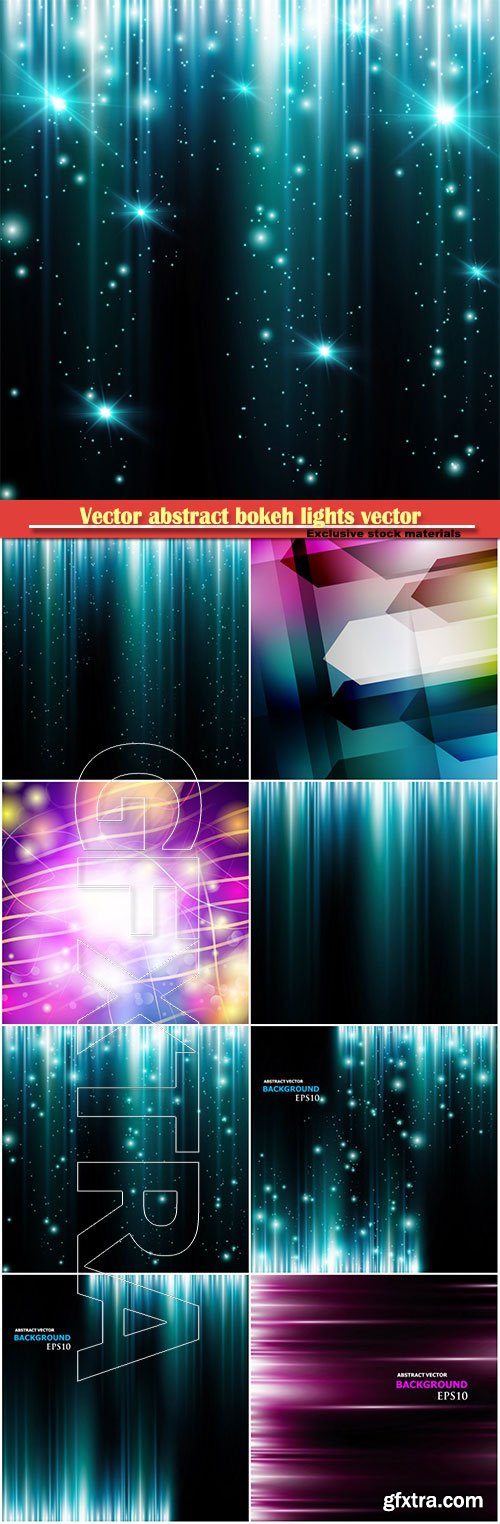 Vector abstract bokeh lights vector background