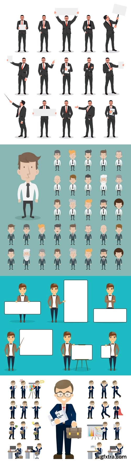 Vectors - Cartoon Businessman 43