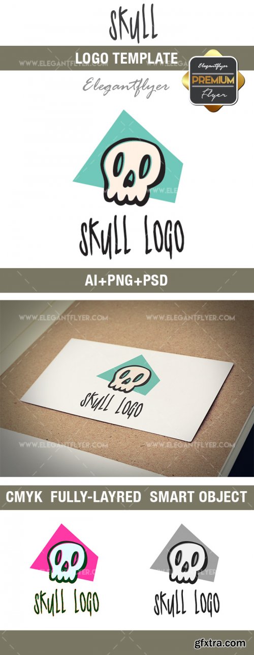 Skull V12018 Premium Logo Template