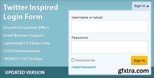 CodeCanyon - Twitter Inspired Login Form - Jquery - 124383 V1.5