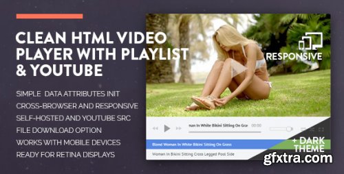 CodeCanyon - Clean HTML Video Player with Playlist & YouTube - 12240439 - V1.2