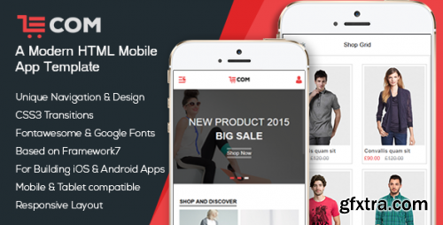 ThemeForest - eCom - Mobile & App HTML Template - 13837089 - V1.0