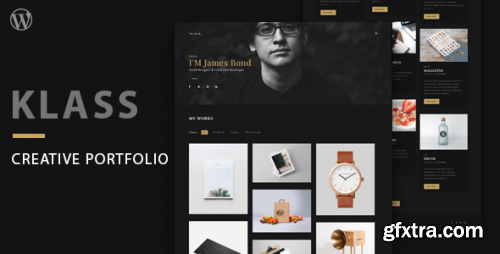 ThemeForest - Klass | Dark Minimal Portfolio WordPress Theme - 20351365 V1.0