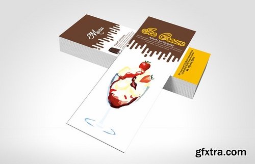 CM - Ice Cream Rack Card Template 2 Sided 2298398