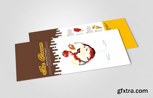 CM - Ice Cream Rack Card Template 2 Sided 2298398