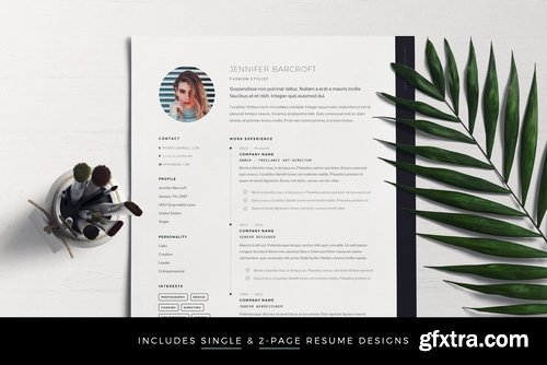 CM - Resume Template 7-Page Pack for Word 2298161