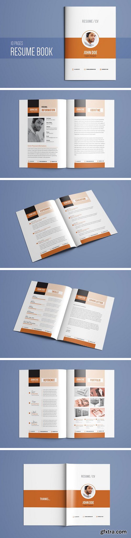 CM - Resume Booklet Template Vol. 01 2161134