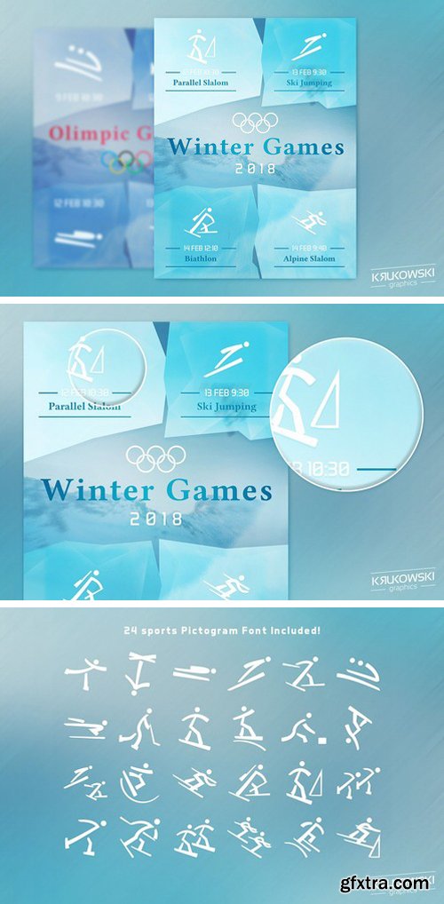 CM - Winter Games 2018 Sports Flyer 2272915