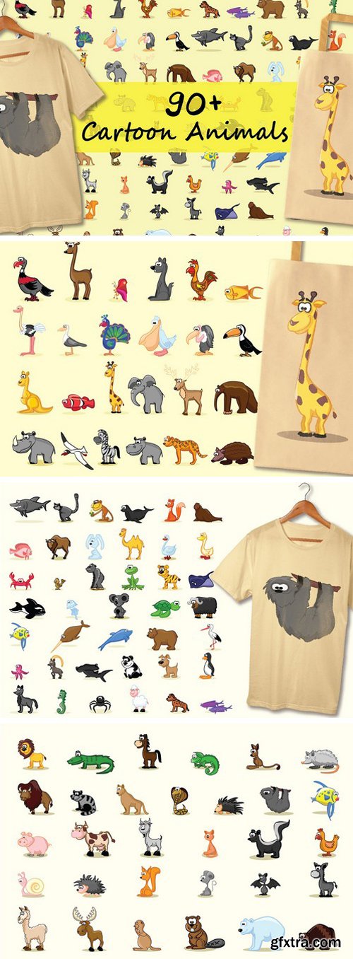 CM - 90+ Cartoon Animals 2277758