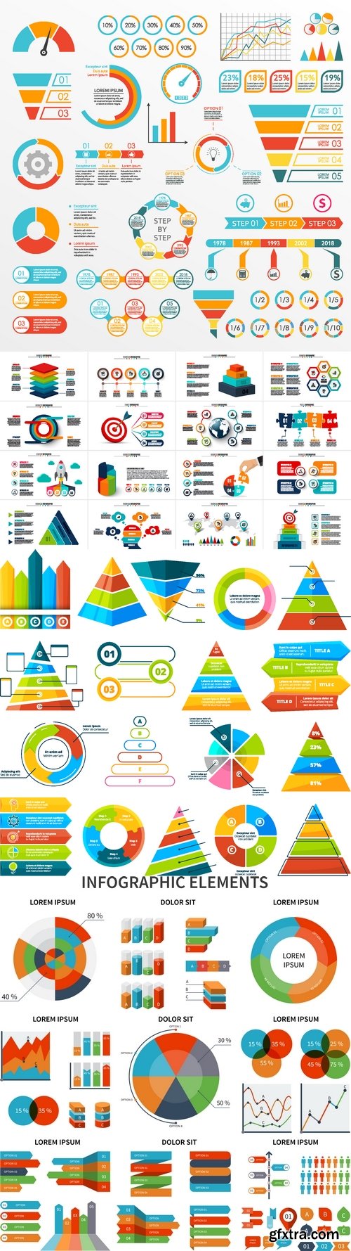 Vectors - Business Infographics Elements 44