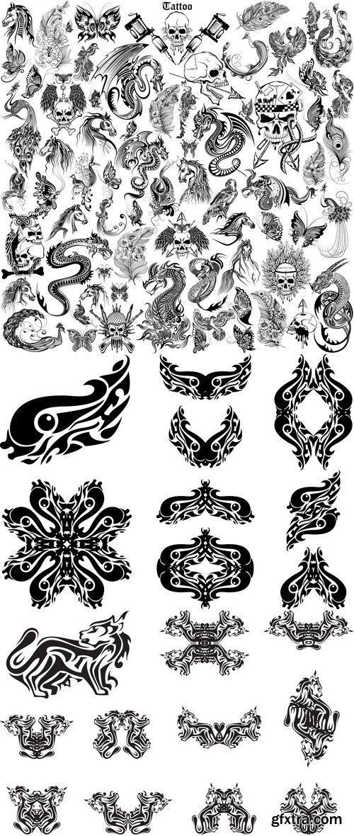 Vectors - Various Tattoo Set 19