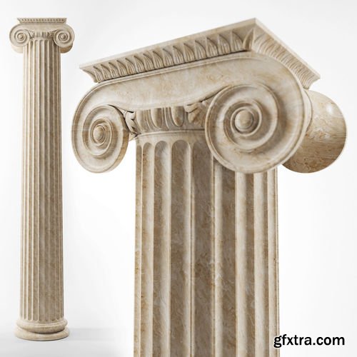 Ionic column 3D model