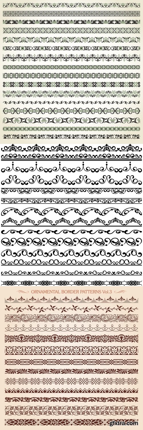 Vectors - Seamless Floral Borders 57