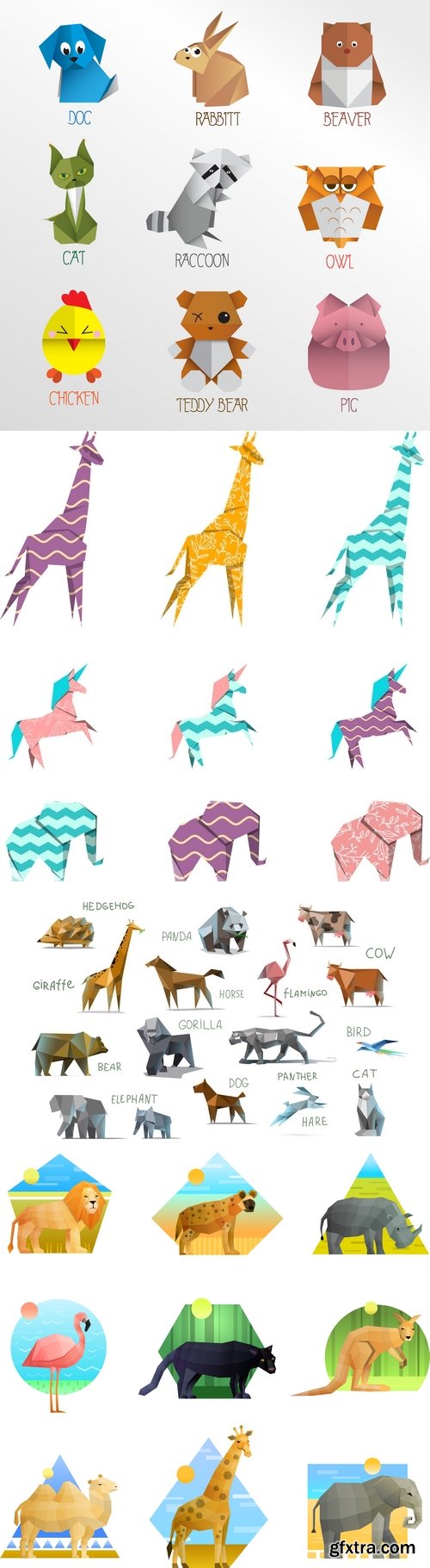 Vectors - Creative Animals Set 2