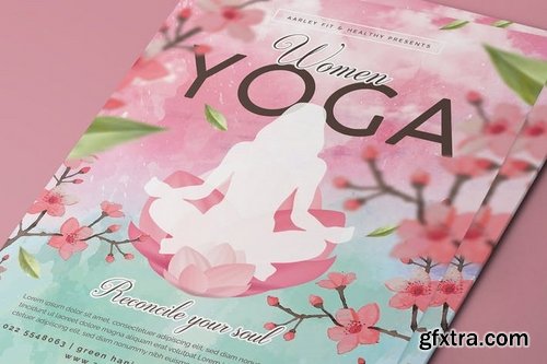 Women Yoga Flyer Poster