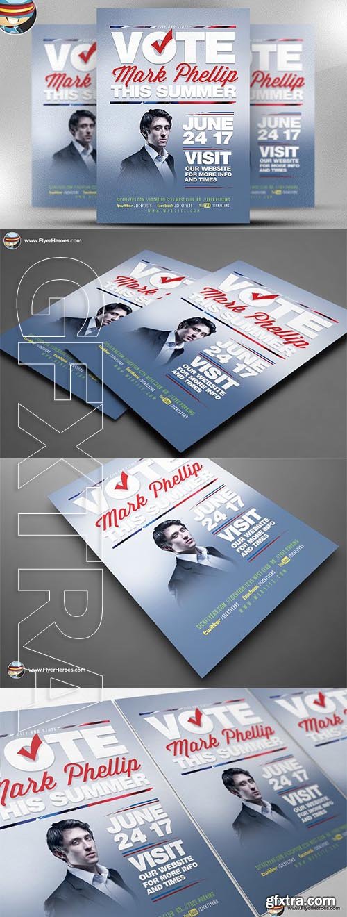 CreativeMarket - Political Flyer Template V2 2317982