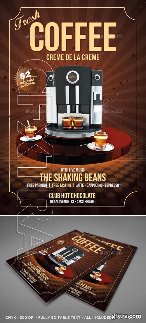 GraphicRiver - Coffee Flyer 21493588