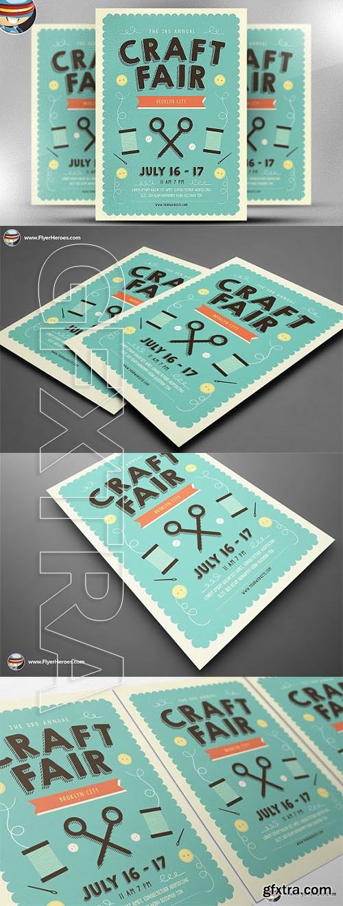 CreativeMarket - Craft Fair Flyer Template 2314938