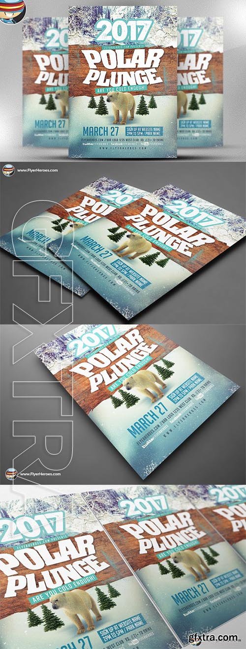 CreativeMarket - Polar Plunge Flyer Template v2 2315186