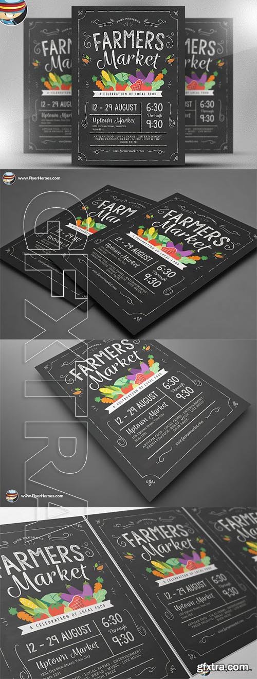 CreativeMarket - Farmers Market Flyer Template 2314901