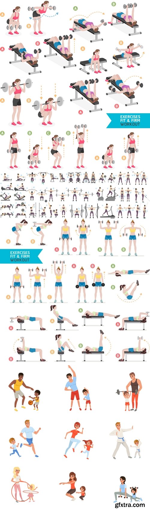 Vectors - Sport Exercises Set 8