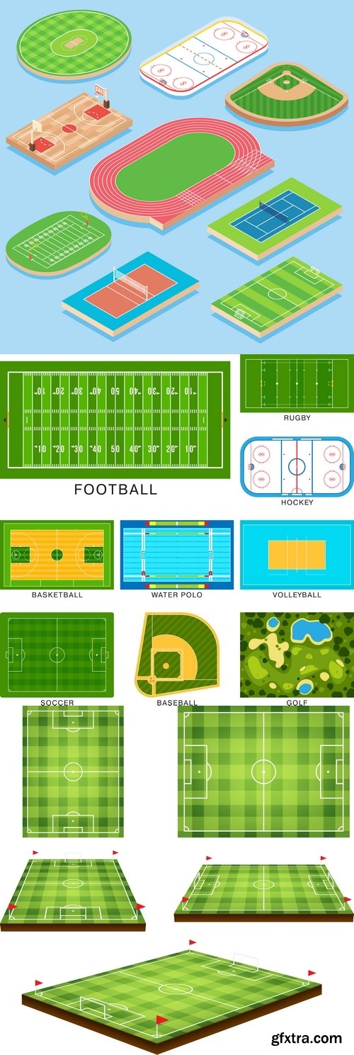 Vectors - Sports Different Arenas