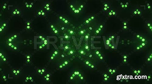 Green Circle LED VJ Background - Motion Graphics 65960