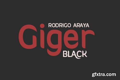 Giger Black Font