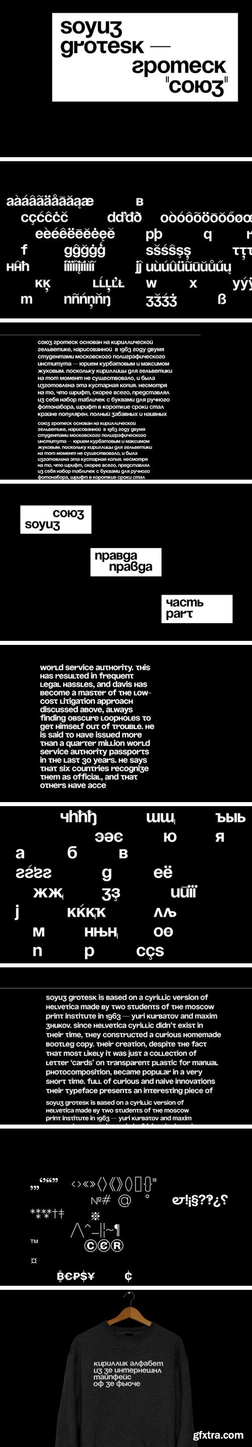 Soyuz Grotesk font