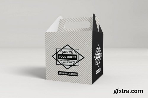 Square Carrier Packaging MockUp