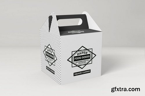 Square Carrier Packaging MockUp